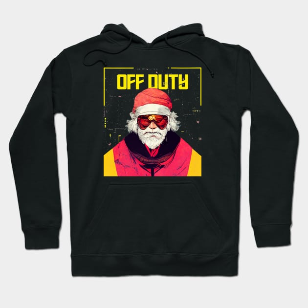 Off Duty Santa Hoodie by Bondoboxy